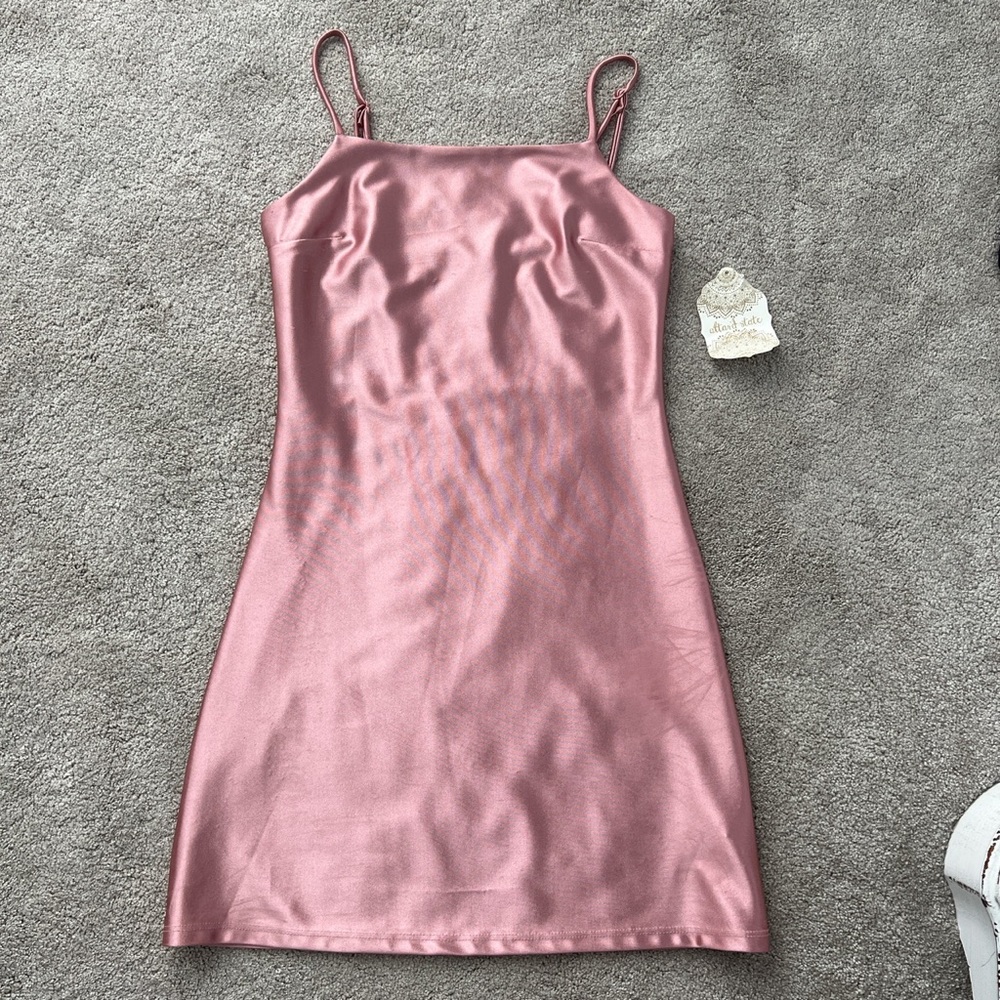Brand new with tags pink silk Altard state slip dress